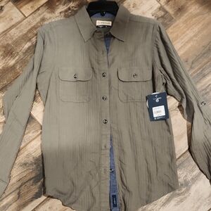 Wonens Magellan Outdoors Size Small Green Button-Up Shirt